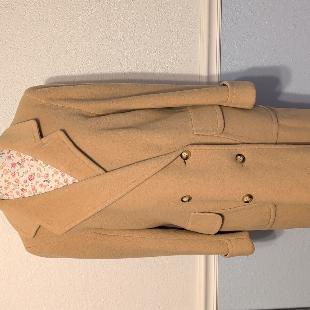Stunning Coat! Elegant Tan Camel Women's Long Outercoat - Royal, Vintage Piece ! - Picture 1 of 16